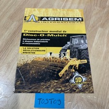 Agrisem déchaumeur prospectus catalogue publicité matériel agricole en anglais