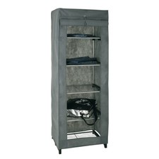 Armoire Penderie Design "Vêtements" 60cm Gris