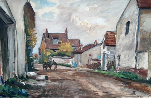 Grande aquarelle 1930 - grande,
