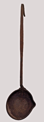 Ancienne louche fondeur fer - ancienne,