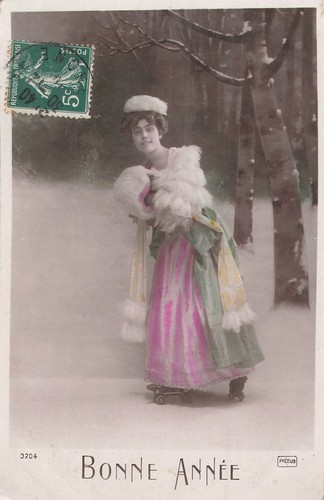 Bonne annee femme elegante - annee,
