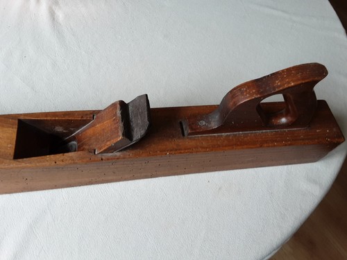 Outil ancien grand rabot - grand, /