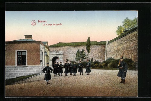 Cpa namur corps garde - corps, de