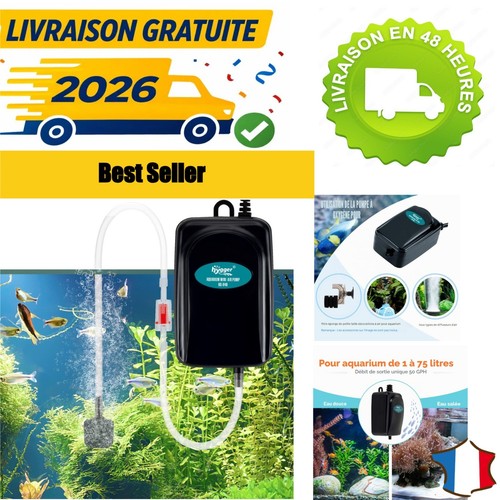Pompe air aquarium hygger - pompe, 1