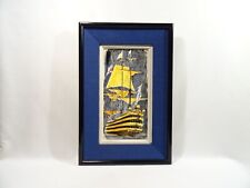 TABLEAU EN CERAMIQUE PEINTE