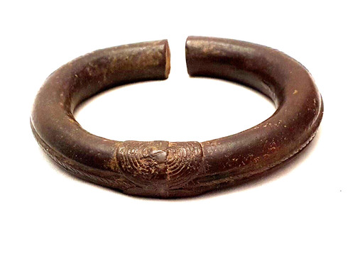 Ancien bracelet monnaie bronze - bracelet,