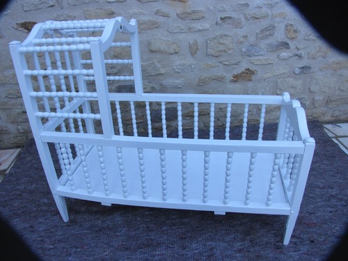 Berceau ancien bois tourné - en,