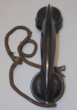 - COMBINE TELEPHONE BAKELITE NOIRE pour TELEPHONE ANNEES 50/60 Jus Grenier   D