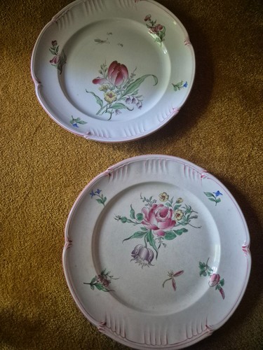 Assiettes faïence lunéville - assiettes,