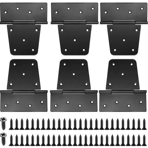 Charnières noires 6pcs pour