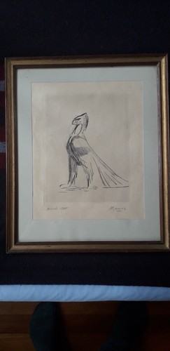 Tableau ancien dessin - , paul