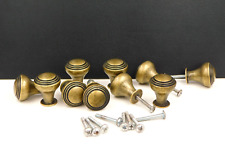 Lot of 10 furniture buttons Ø30 brass old bronze way, drawer, chest of drawers, door