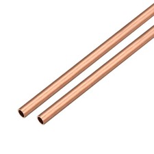 2pcs copper round tube pipe 6mm outer x5mm inner 500mm long