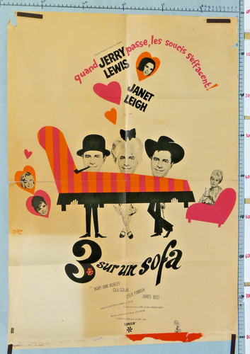 Affiche ancienne sur sofa - affiche,