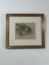 The Talbot Inn Chaddesley Corbett Antique 1921 Framed Print Signed Cecil Aldin