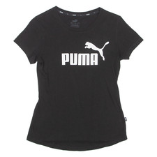 T-Shirt PUMA Femme Noir Col