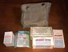 Genuine Military First Aid Kit Vintage Army First Aid Medic Kit Bandage Dressing