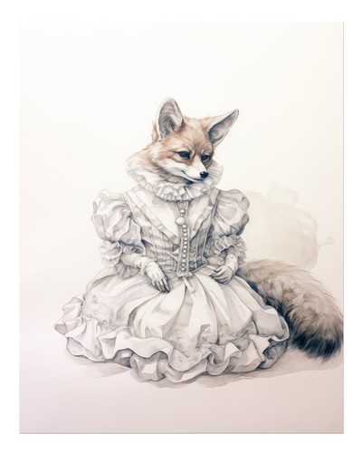 Affiche art mural renard - affiche,
