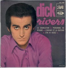 DICK RIVERS Le Charlatan Personne ne m'aime Solitary Man 1968 EP Pathé 45t