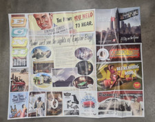 Mafia II 2 Double Face Plan Affiche Seulement Original Véritable GB Non Jeu