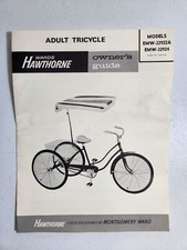 Vintage 1970's Hawthorne Wards Adult Tricycle Owners Guide