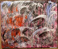 Huile sur toile, signée René