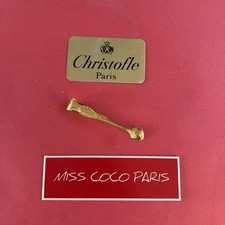 PINCE SUCRE MARLY 10 CM CHRISTOFLE TRÈS BEL ÉTAT METAL ARGENTE DORÉ
