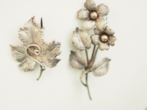 Lot broches ancien - 2, argent