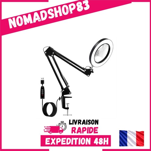 Lampe loupe table 10x avec - lampe,