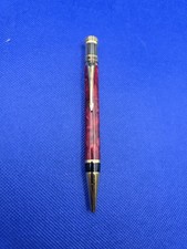 Parker Duofold Red Marbled Ballpoint Pen | Gold Trim | Made in UK