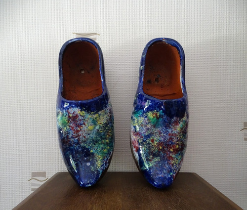 Paire sabots terre cuite - sabots, en