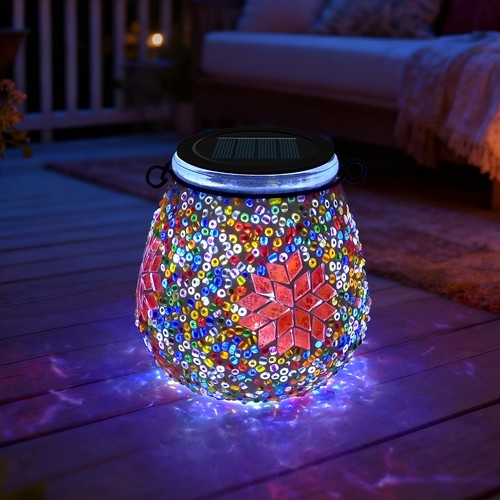 1pcs lampe solaire - 1pcs, mosaïque