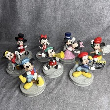 Disney MGM Studios Hollywood Lot Of 8 Mickey & Minnie Mouse Figurines Director