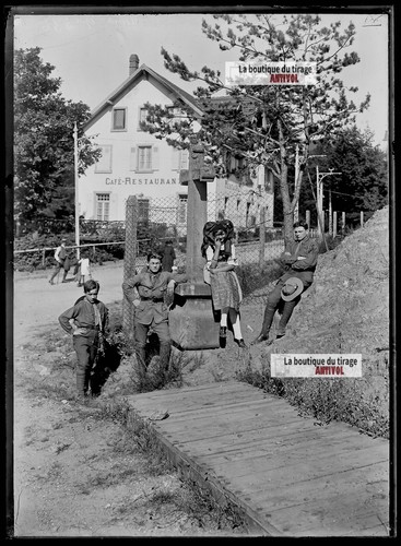 Plaque verre photo - de, verre,