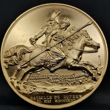 MEDAILLE 41mm BRONZE Dorée or