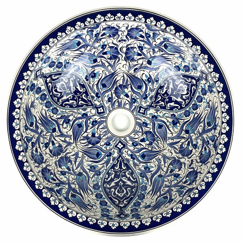 Iznik lavabo poser - à,