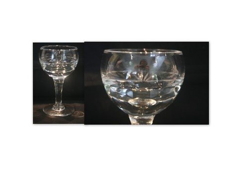 Verre bar ancien - bar, ciselé