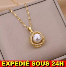 Collier Perle Luxe Pendentif
