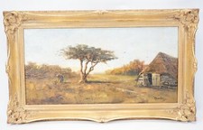 Antique Original Huile Sur
