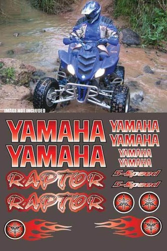 Yamaha raptor full color - raptor, red