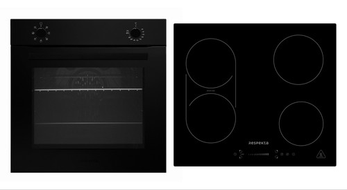 Four cuisinière mat noir - four,
