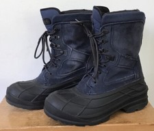 Kamik NationPlus 200g Thinsulate Blue Leather Waterproof Winter Snow Boots 10.5