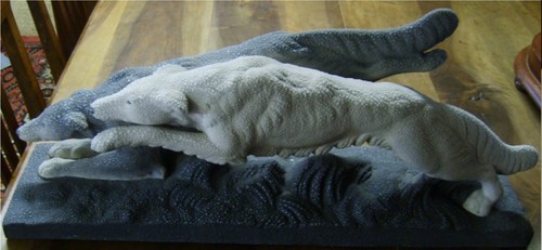 Sculpture faïence perlée - sculpture, "