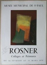 ROSNER ANDRé affiche originale signée et dédicacée exposition 1979