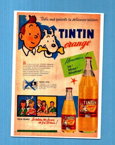 Tintin carte postale - tintin.,