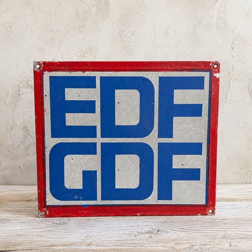 Plaque edf gdf vintage - edf, en