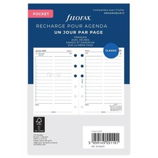 [000026-68232] FILOFAX Recharge pour agenda Pocket Jour par page - français -...