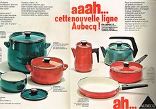 ADVERTISEMENT 1969 AUBECQ cookware pots (2 pages)