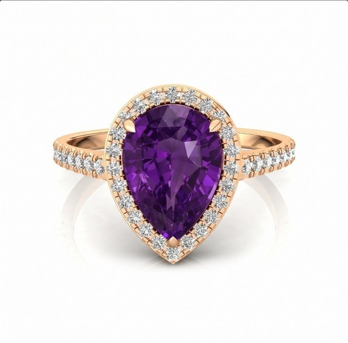 Bague katela poire solitaire - bague,