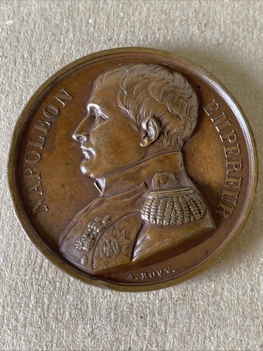 Médaille bronze napoléon - médaille, bronze,